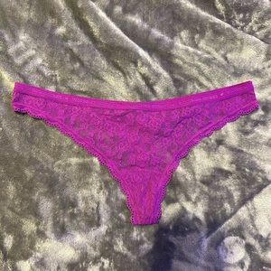 Victoria’s Secret Eggplant Purple Lacy Thong